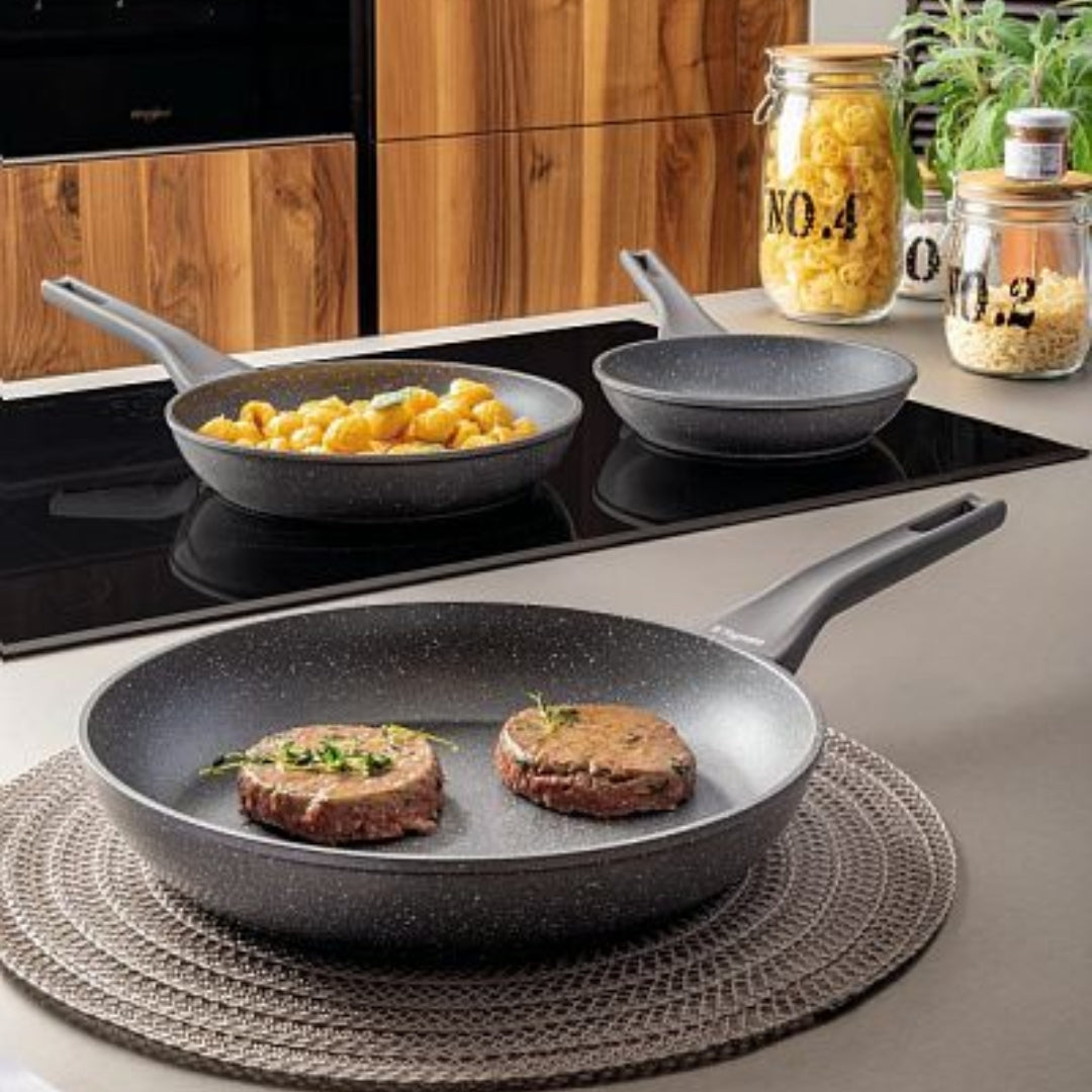 Tognana Cookware Set Of 2 Pans 24 & 28 Cm Grancucina Phaetra Style - Gray