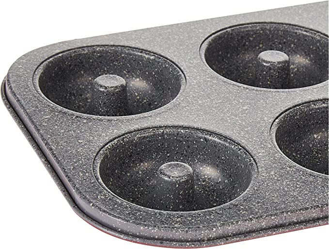 Tognana Non-Stick Sweet Cherry 6 Donut Mould, Carbon Steel