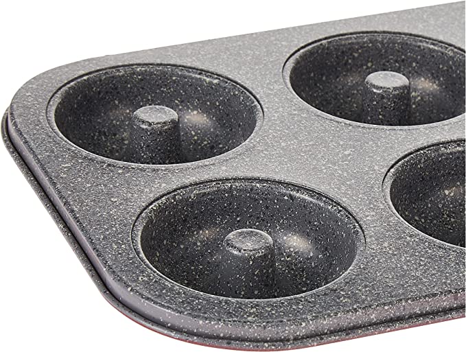 Tognana Non-Stick Sweet Cherry 6 Donut Mould, Carbon Steel - Cookette