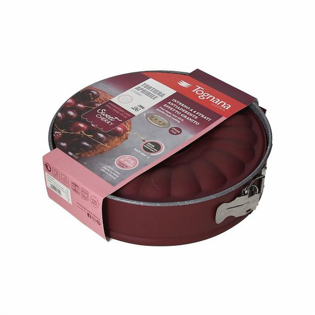 Tognana Bakeware Spring Form Pan 2 Bottoms Cm26/24Cm/28Cm Sweet Cherry - Cookette