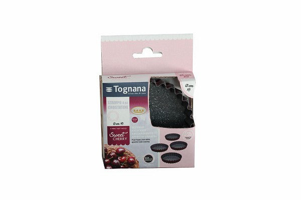 Tognana Set 4 Tarts Moulds Sweet Cherry