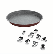 Tognana sweet cherry 11-Piece Adjustable Number & Letter Cake Pan Set – Maroon