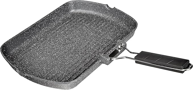 Tognana Mythos Marble Non-Stick Rectangular Grill Pan 34x24cm - Premium Griddle for Healthy Grilling