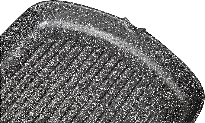 Tognana Mythos Marble Non-Stick Rectangular Grill Pan 34x24cm - Premium Griddle for Healthy Grilling