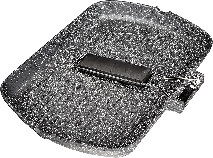 Tognana Mythos Marble Non-Stick Rectangular Grill Pan 34x24cm - Premium Griddle for Healthy Grilling
