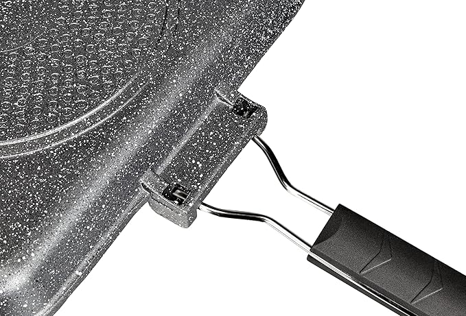 Tognana Mythos Marble Non-Stick Rectangular Grill Pan 34x24cm - Premium Griddle for Healthy Grilling