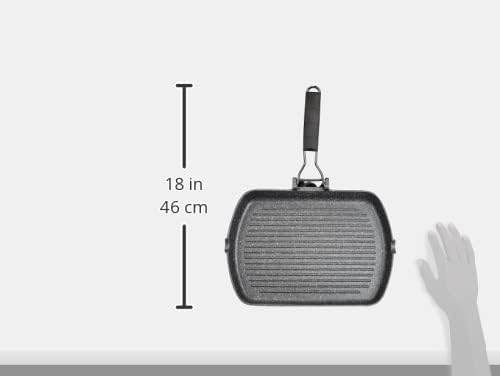 Tognana Mythos Marble Non-Stick Rectangular Grill Pan 34x24cm - Premium Griddle for Healthy Grilling