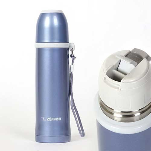 Zojirushi Stainless bottle with cup SS-PCE25-AH - Cookette