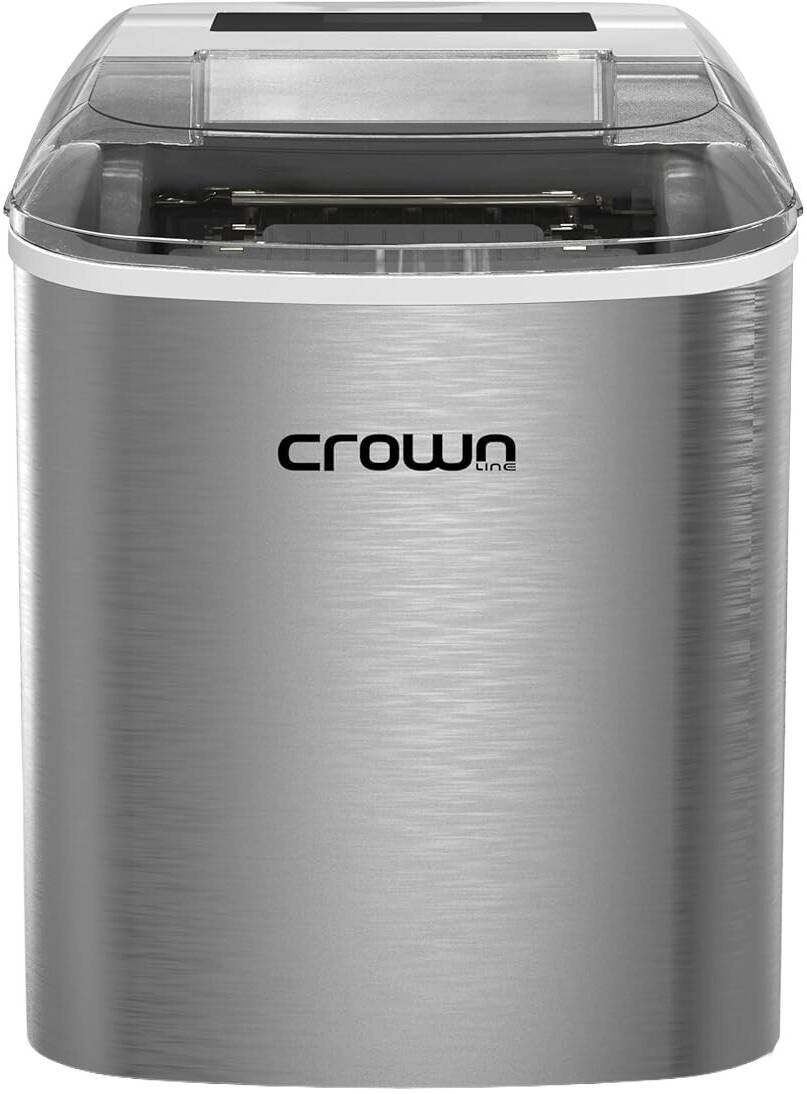 Crownline IM-162A portable ice maker producing 15kg of ice per day- cookette