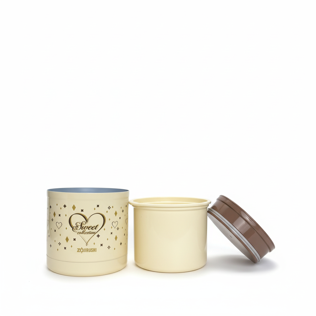 Zojirushi Premium Vacuum Insulated Jar - Beige/Pink