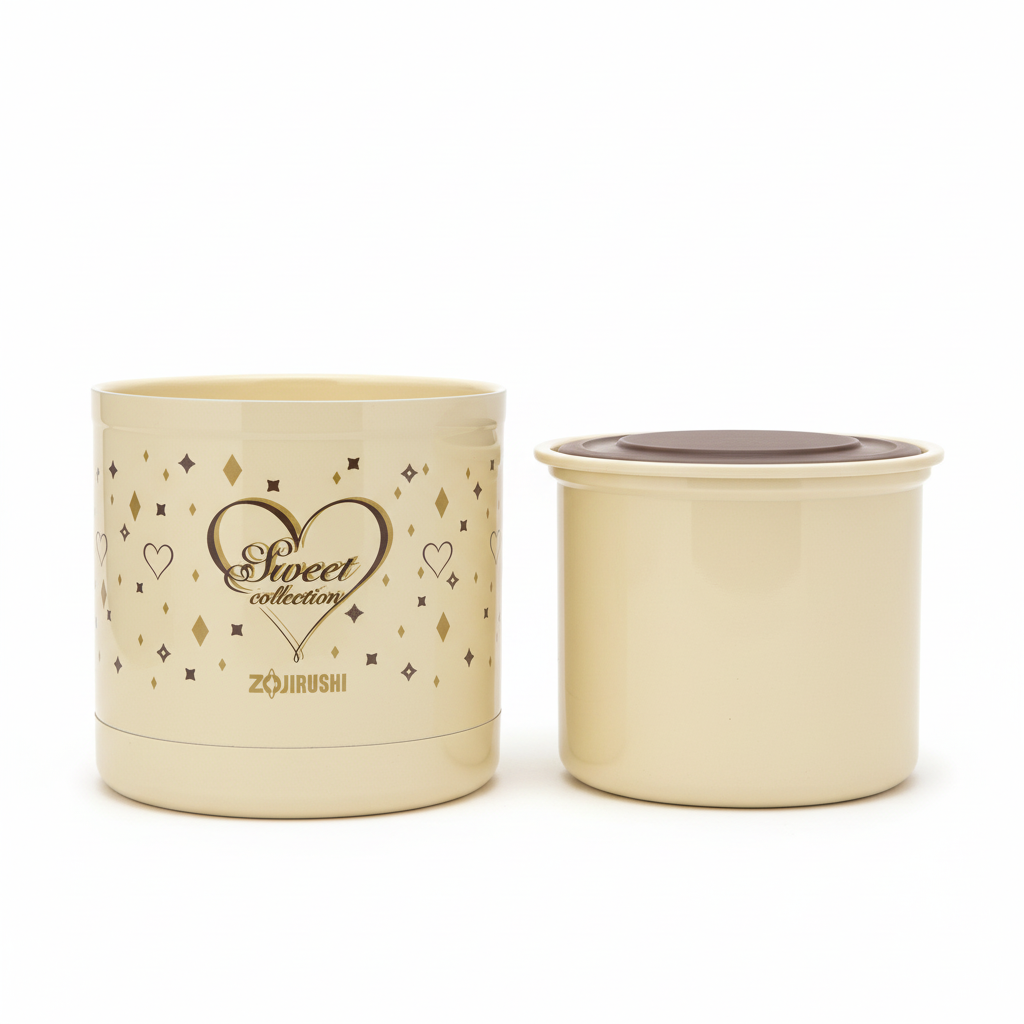 Zojirushi Premium Vacuum Insulated Jar - Beige/Pink