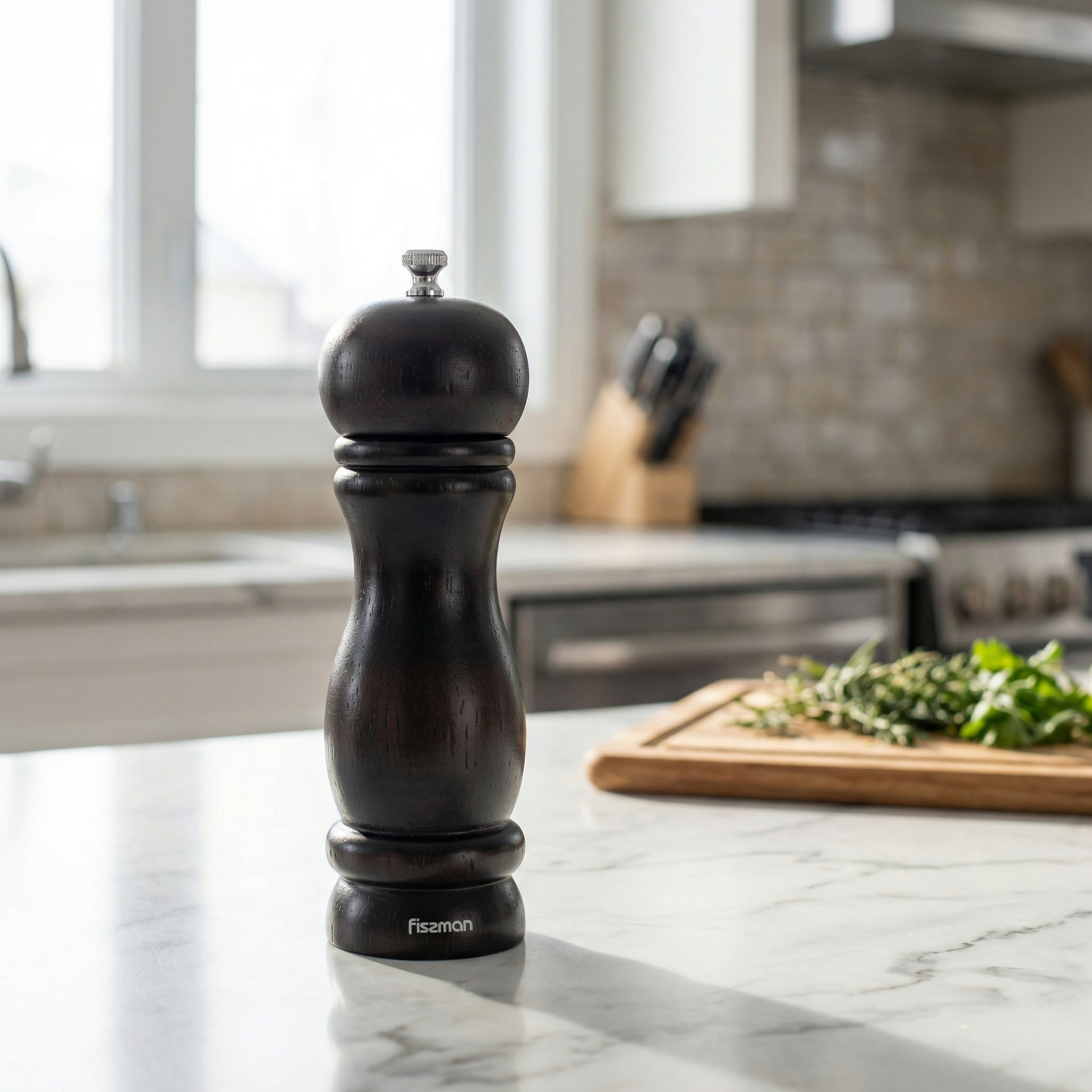Fissman Pepper mill 16x5 cm (rubber wood body with stainless steel grinder)