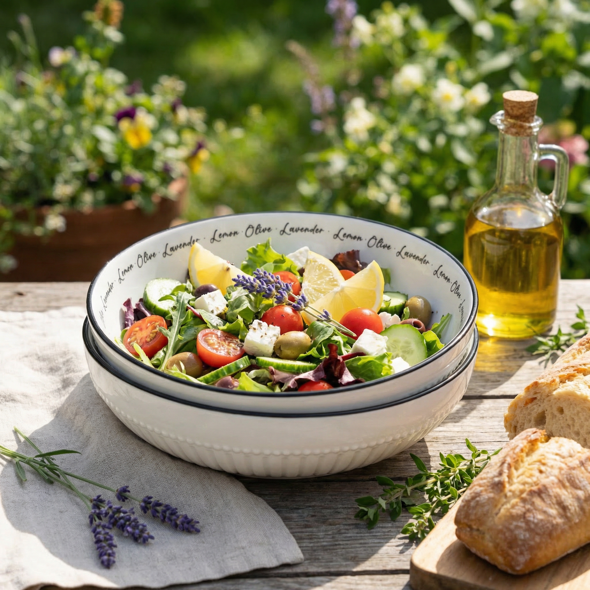 Fissman Set of 2 deep plates PROVENCE 18 cm (porcelain)