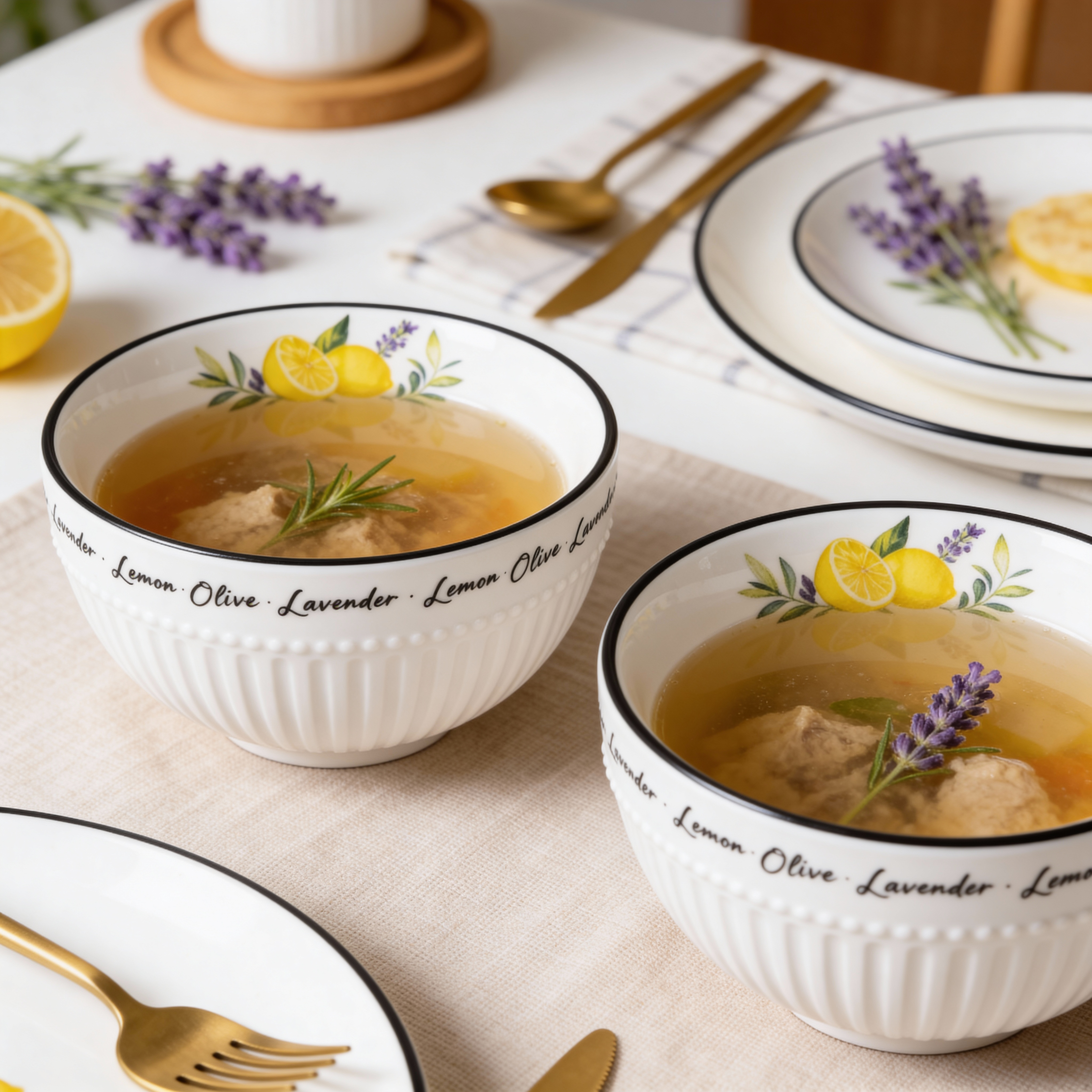 Fissman Set of 2 bowls PROVENCE 12 cm (porcelain)