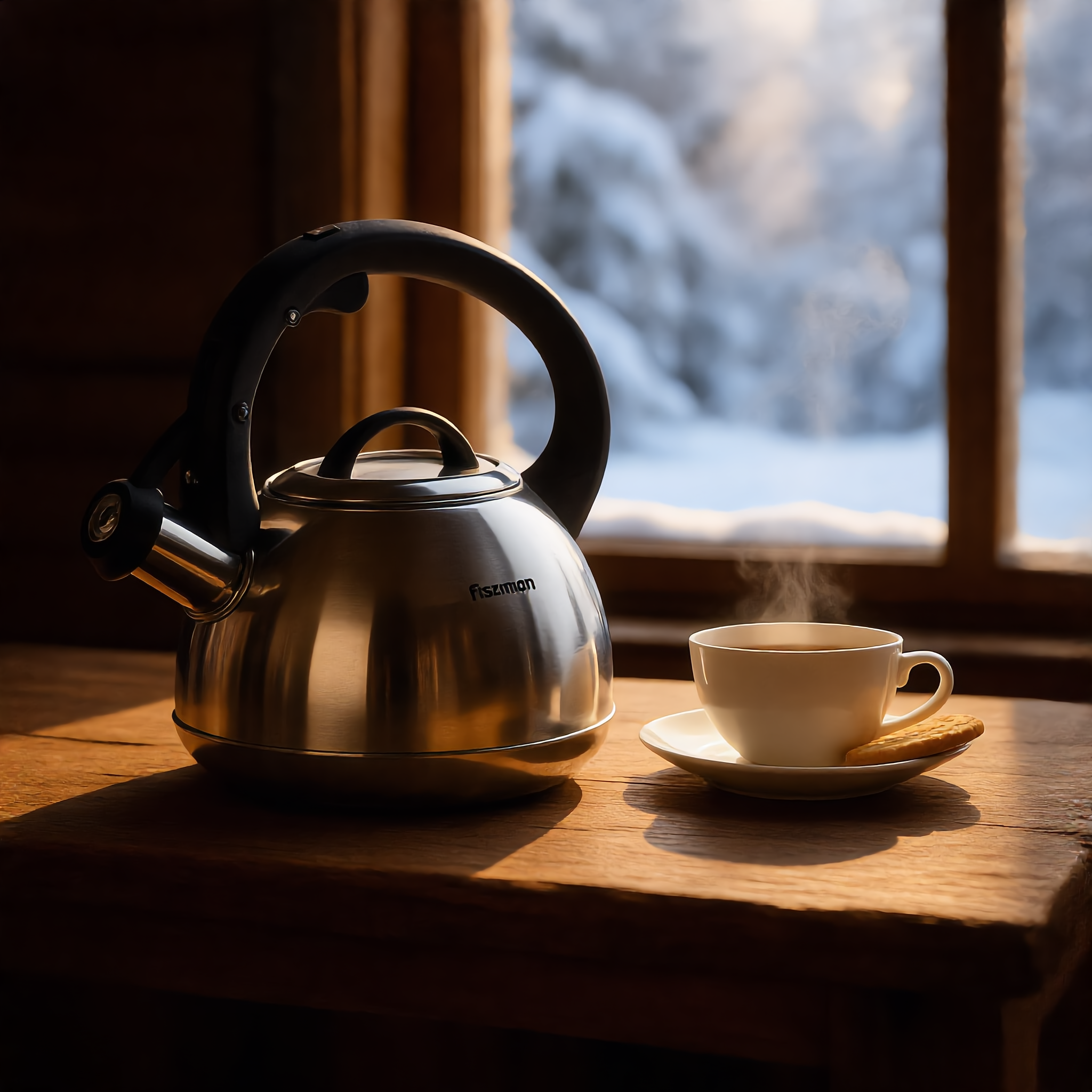 Fissman Whistling Kettle 2.5LTR Stainless Steel Aquarius