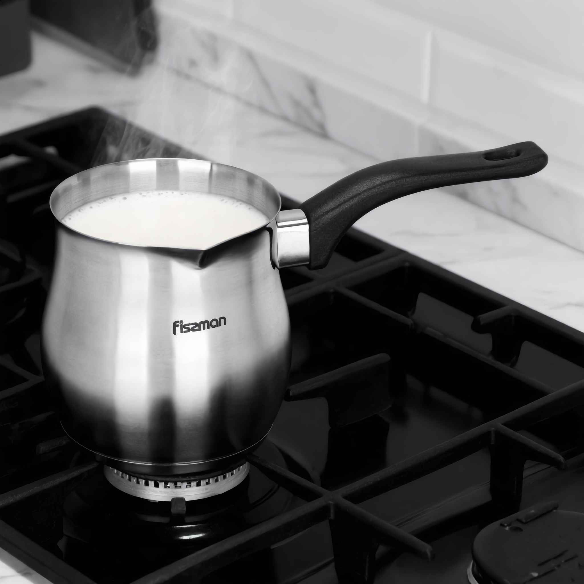 Fissman Coffee Pot 530 ml With Induction Bottom (Stainless Steel)