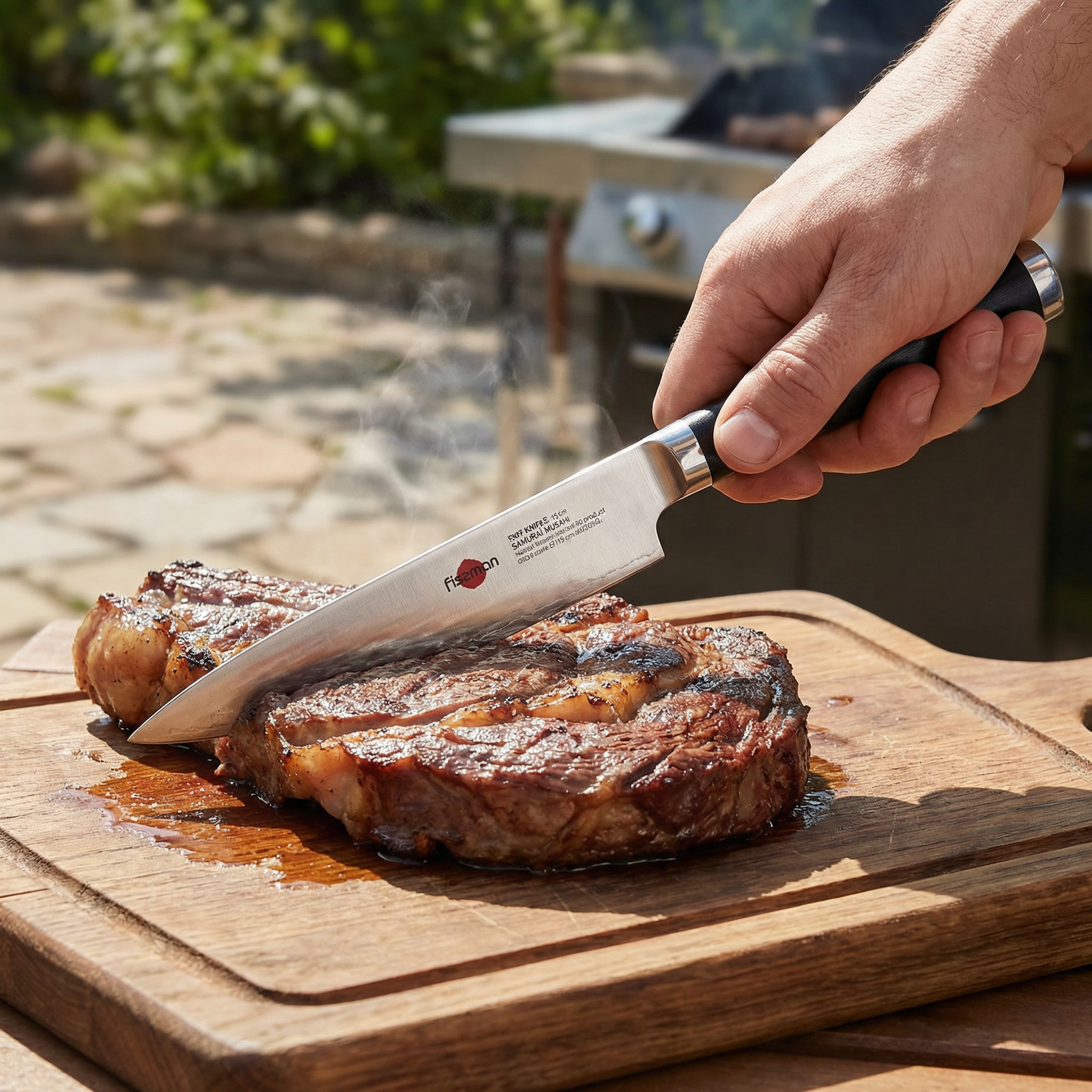 Fissman 6" Chef Knife SAMURAI MUSASHI 15 cm (Steel DAMASCUS)