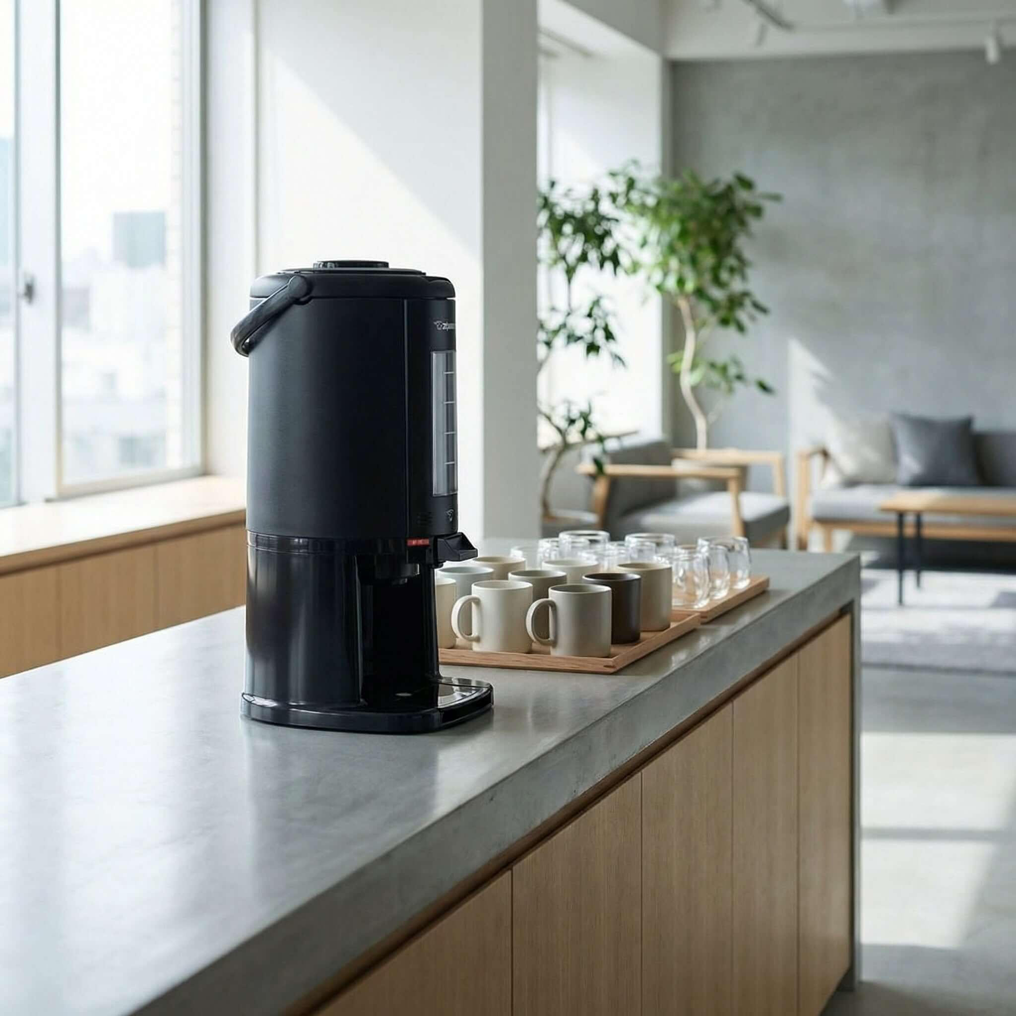 Zojirushi SY-AJ25-BA 2.5L Vacuum Beverage Dispenser – Hot & Cold Insulated, Leak-Resistant Gravity Pot, Durable & Portable Design