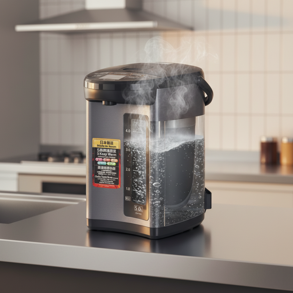 Zojirushi Electric Water Dispenser CD-NAQ50-BM – Hot & Cold, Leak-Proof, Durable, Easy-to-Use Water Boiler