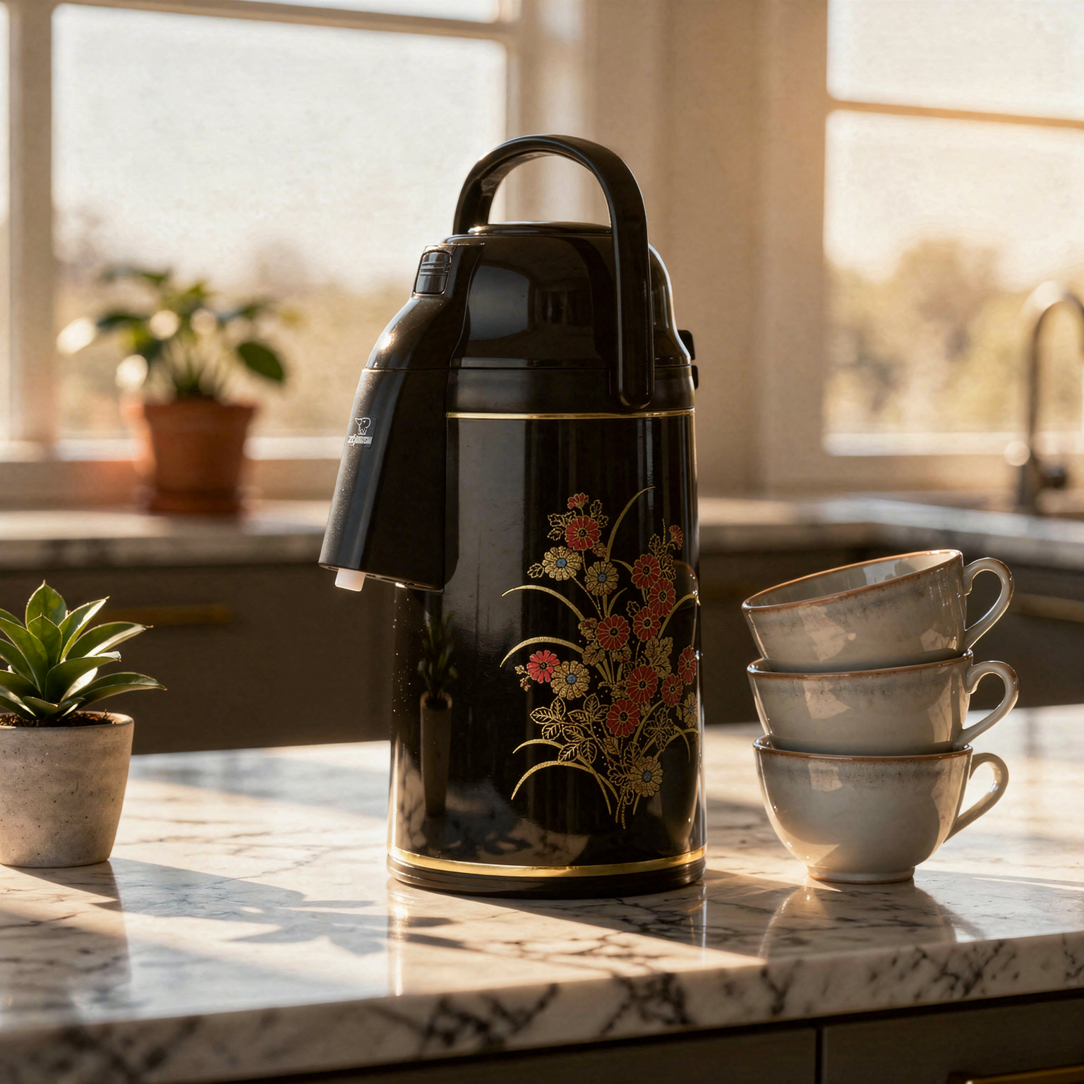 Zojirushi VRKE-25/30N Glass Liner Air Pot – 2.5 and 3L | Premium Vacuum Insulated Beverage Dispenser