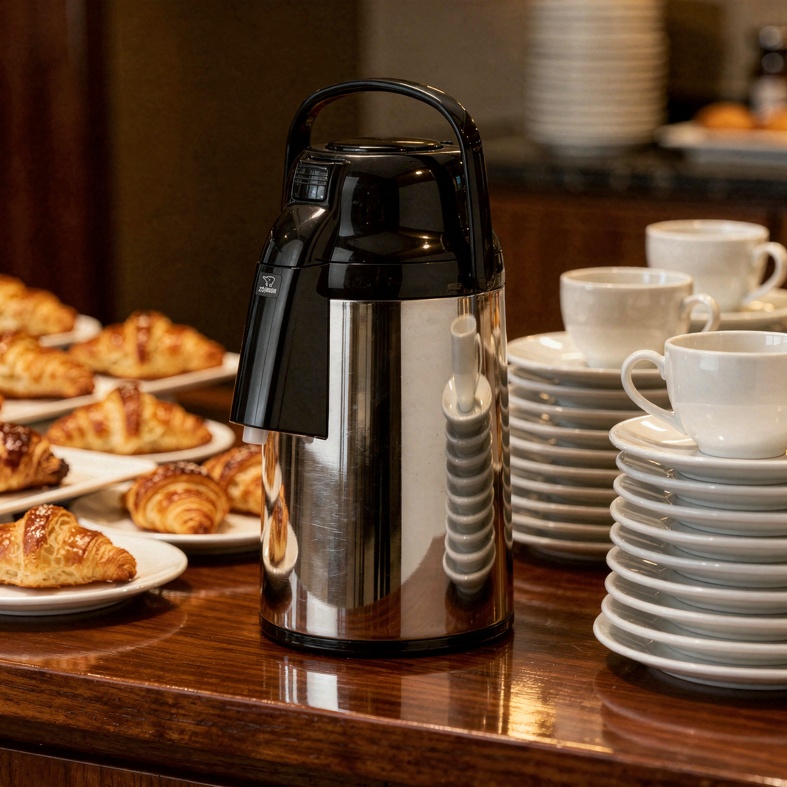 Zojirushi VRKE-30S 3 L Glass-Lined Air Pot – Vacuum Insulated Hot & Cold Dispenser, Leak-Proof Pump, Durable & Stylish