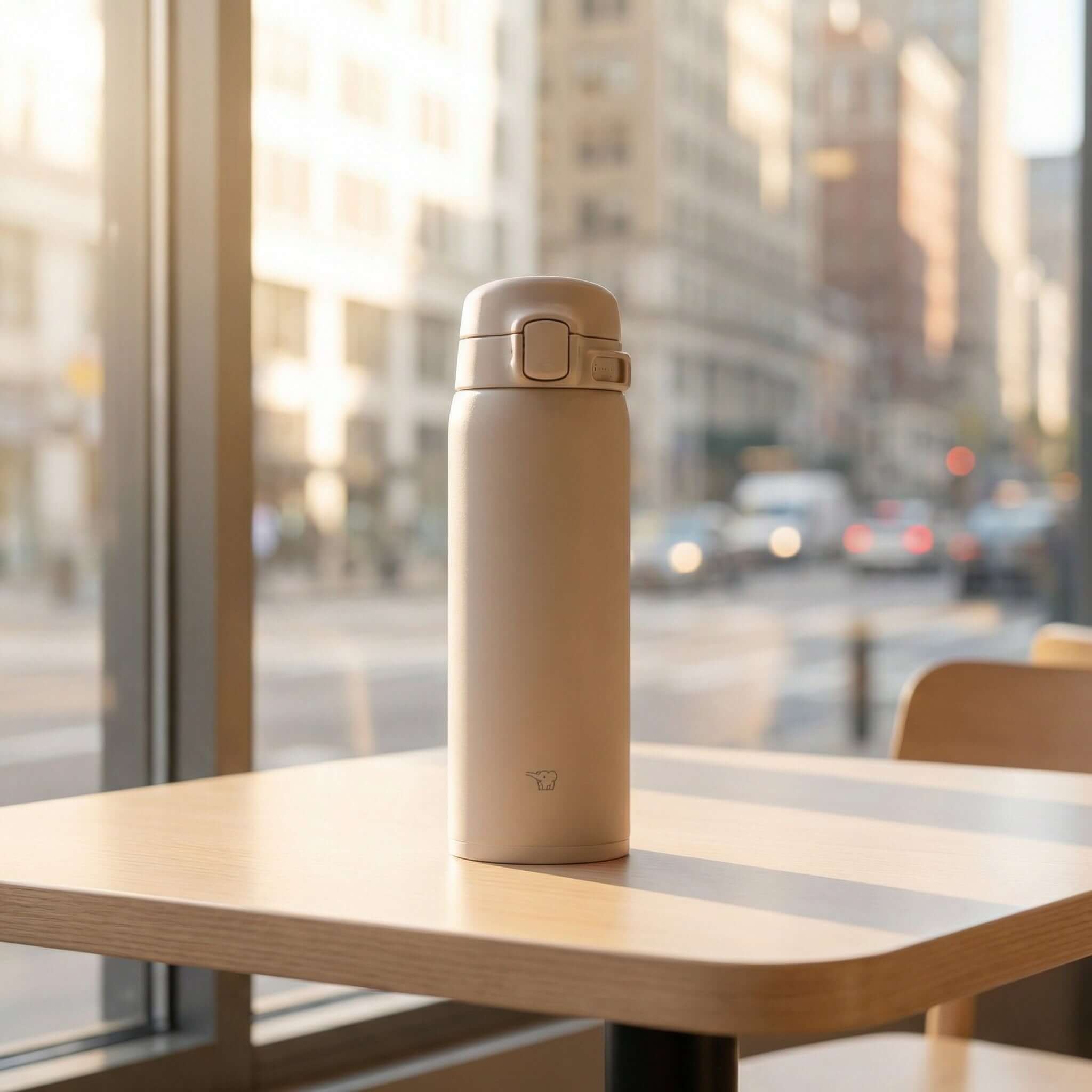 Zojirushi SU-BA36/48 Vacuum Insulated Bottle – Hot & Cold Stainless Steel Travel Thermos, Leak-Proof One-Touch Compact Bottle