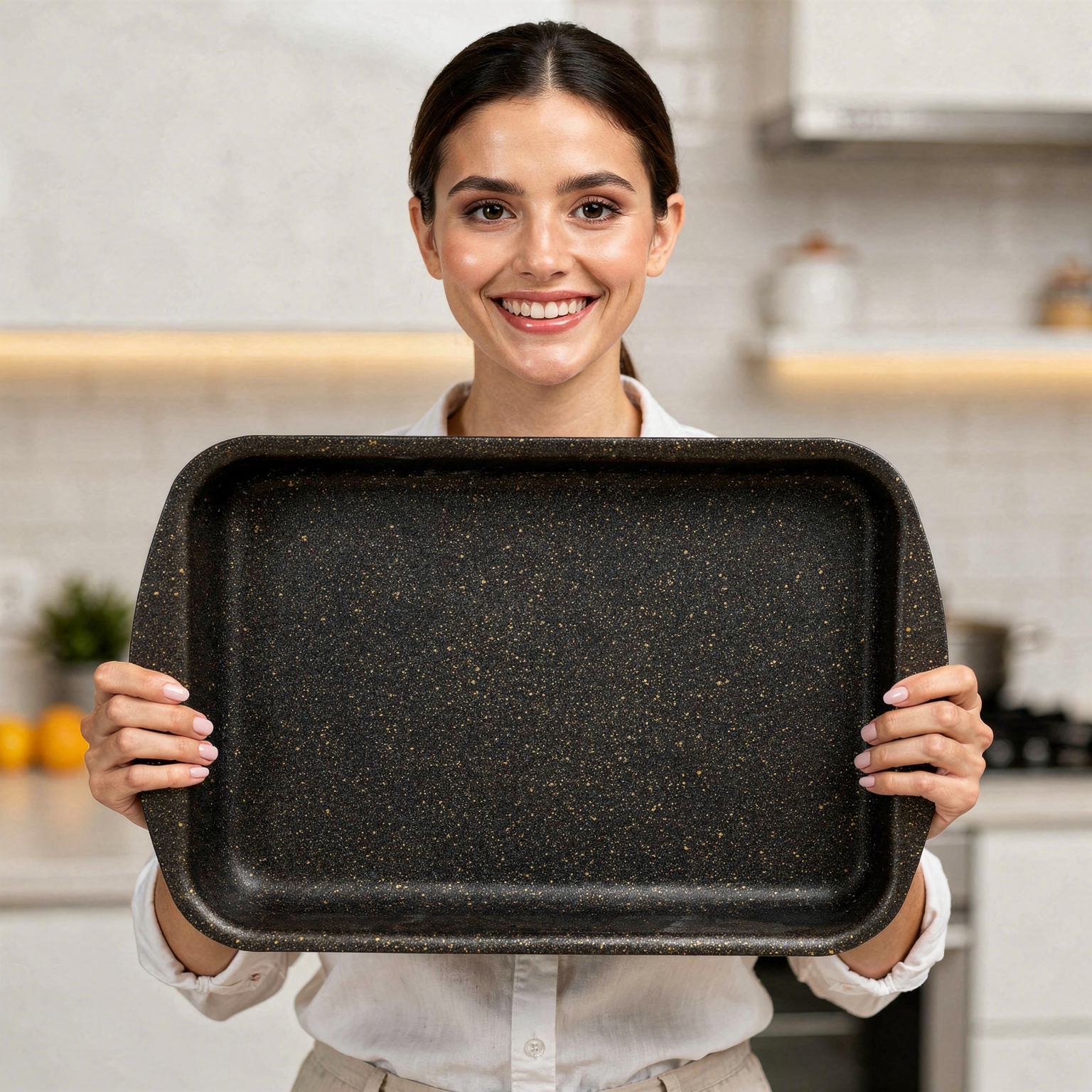 Rossetti.Black And Gold - 35X25CM /25x18cm Rectangular Baking Pan