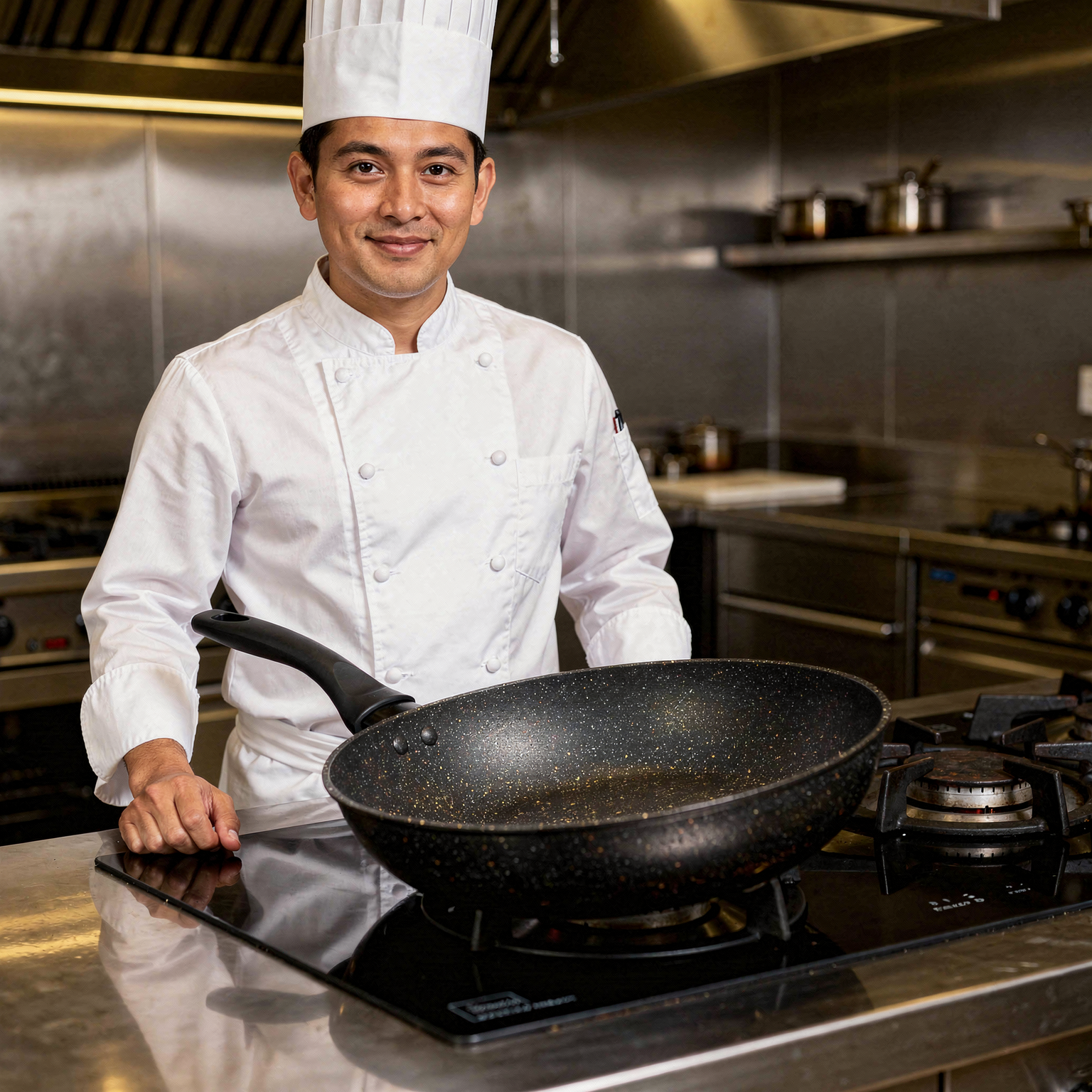 Rossetti.Black And Gold  - 28cm Wok Pan # 1557