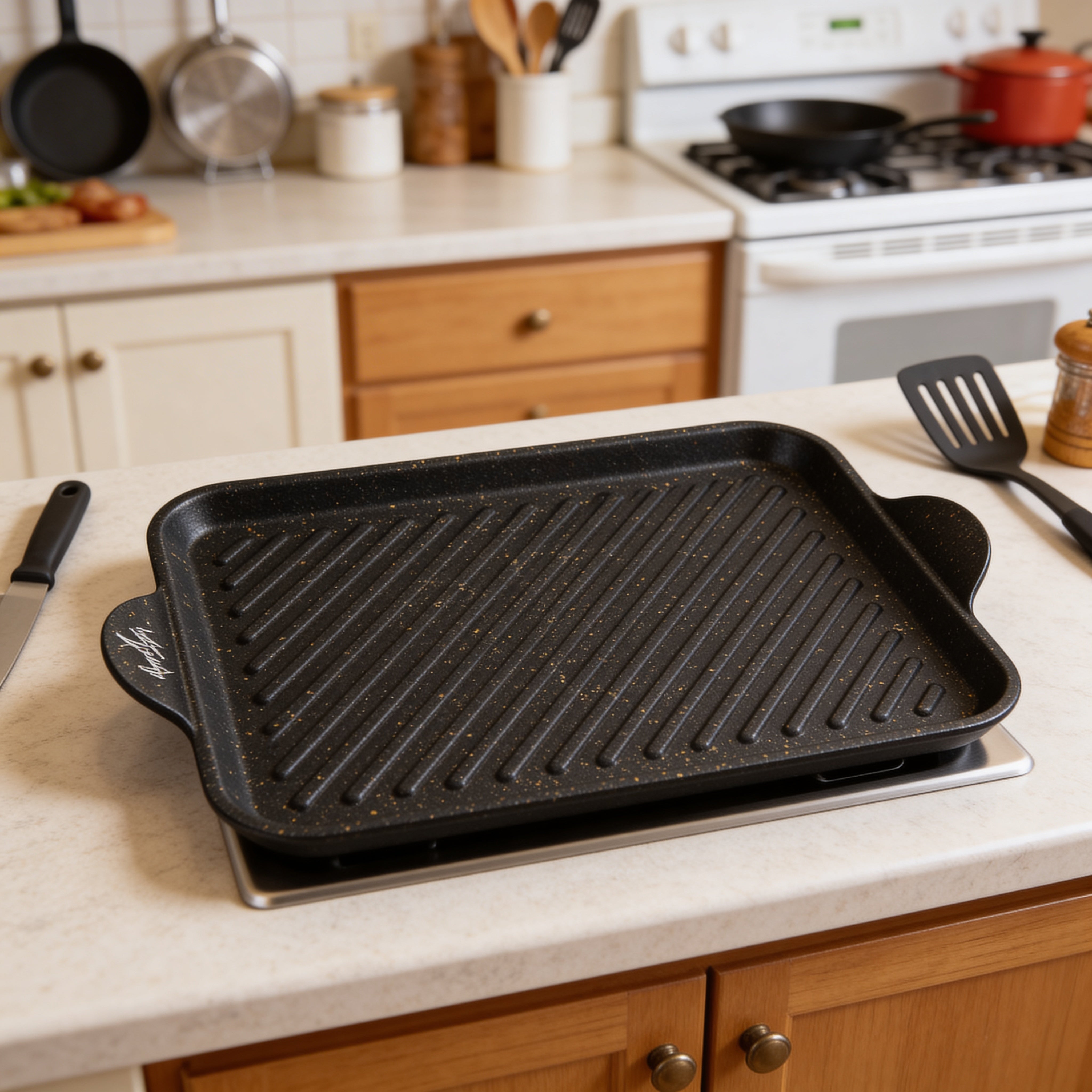 Rossetti.Black And Gold  - 35X25Cm Griddle #1561