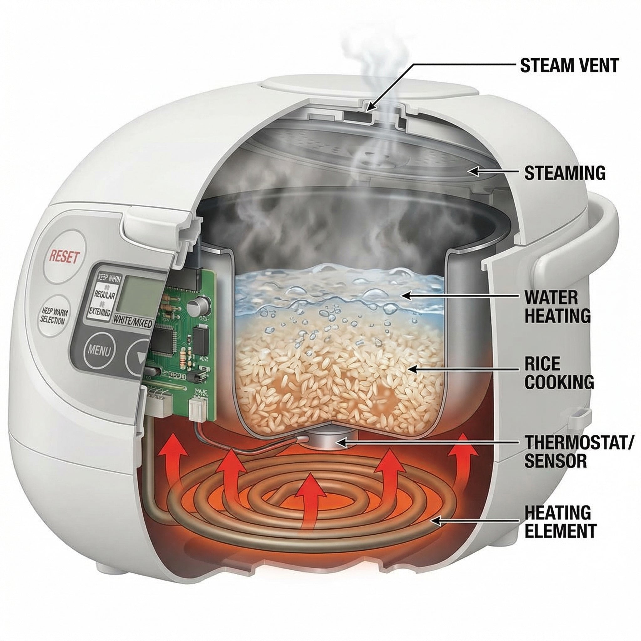 Zojirushi NS-WAQ (1.0L / 5.5 Cups) Rice Cooker – Perfectly Cooked Rice, Non-Stick, Durable & Easy-to-Use