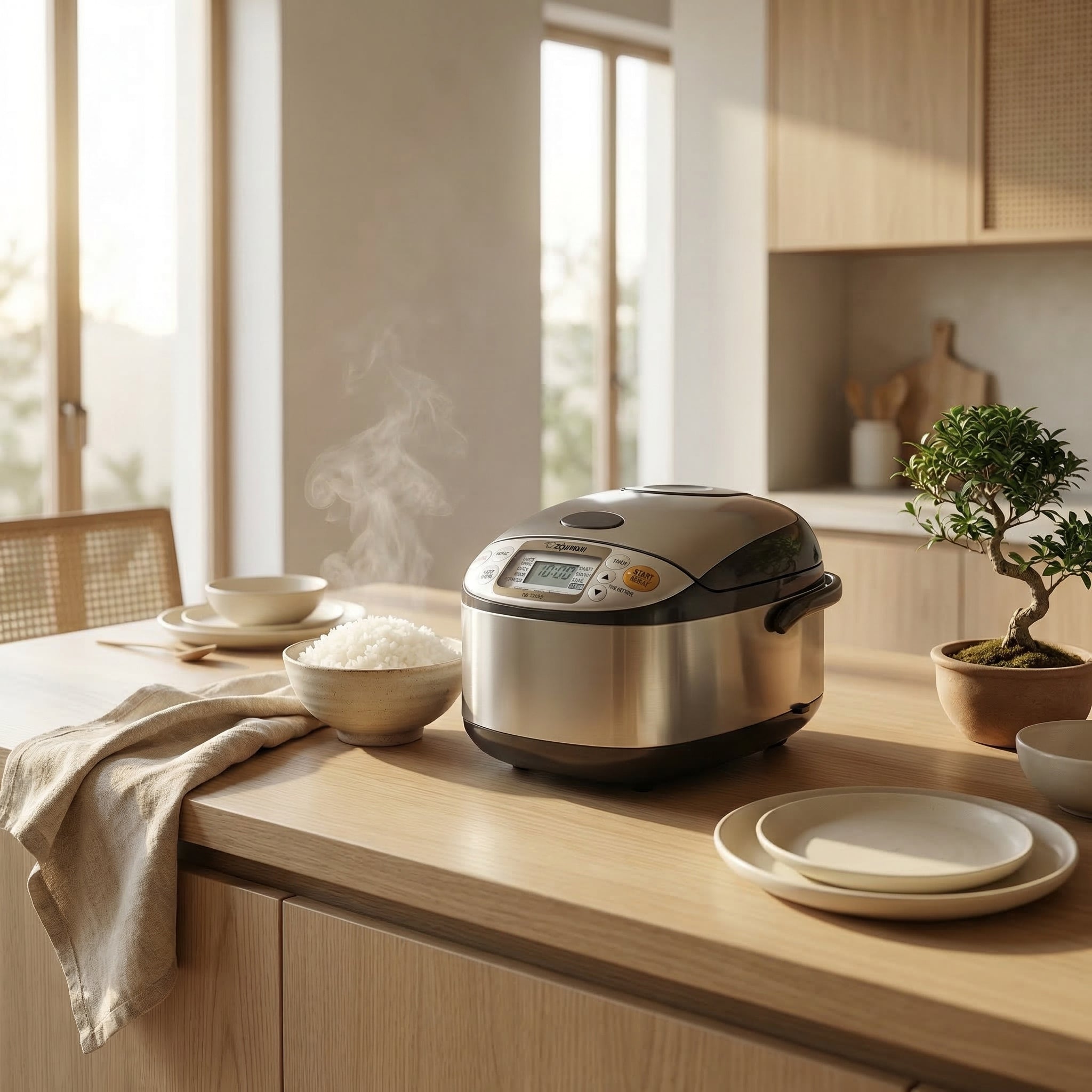 Zojirushi NS-TSQ10/18 - Micom Fuzzy Logic Rice Cooker & Warmer – (1.0L / 1.8L) | Japanese Smart Rice Cooker