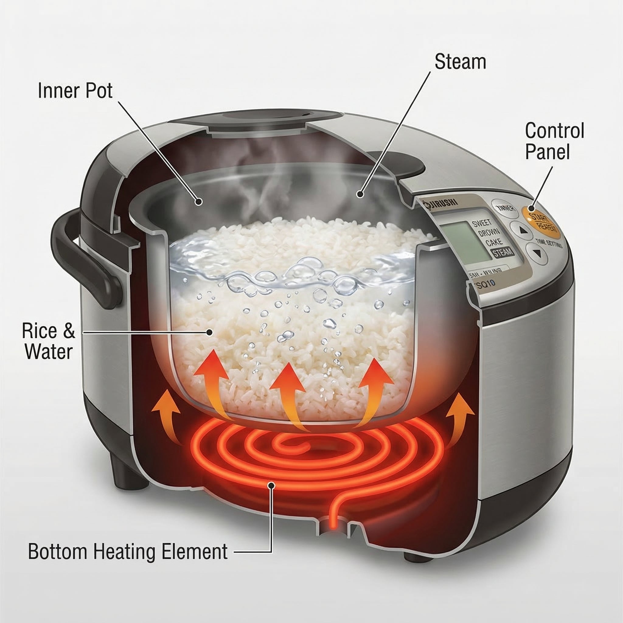 Zojirushi NS-TSQ10/18 - Micom Fuzzy Logic Rice Cooker & Warmer – (1.0L / 1.8L) | Japanese Smart Rice Cooker
