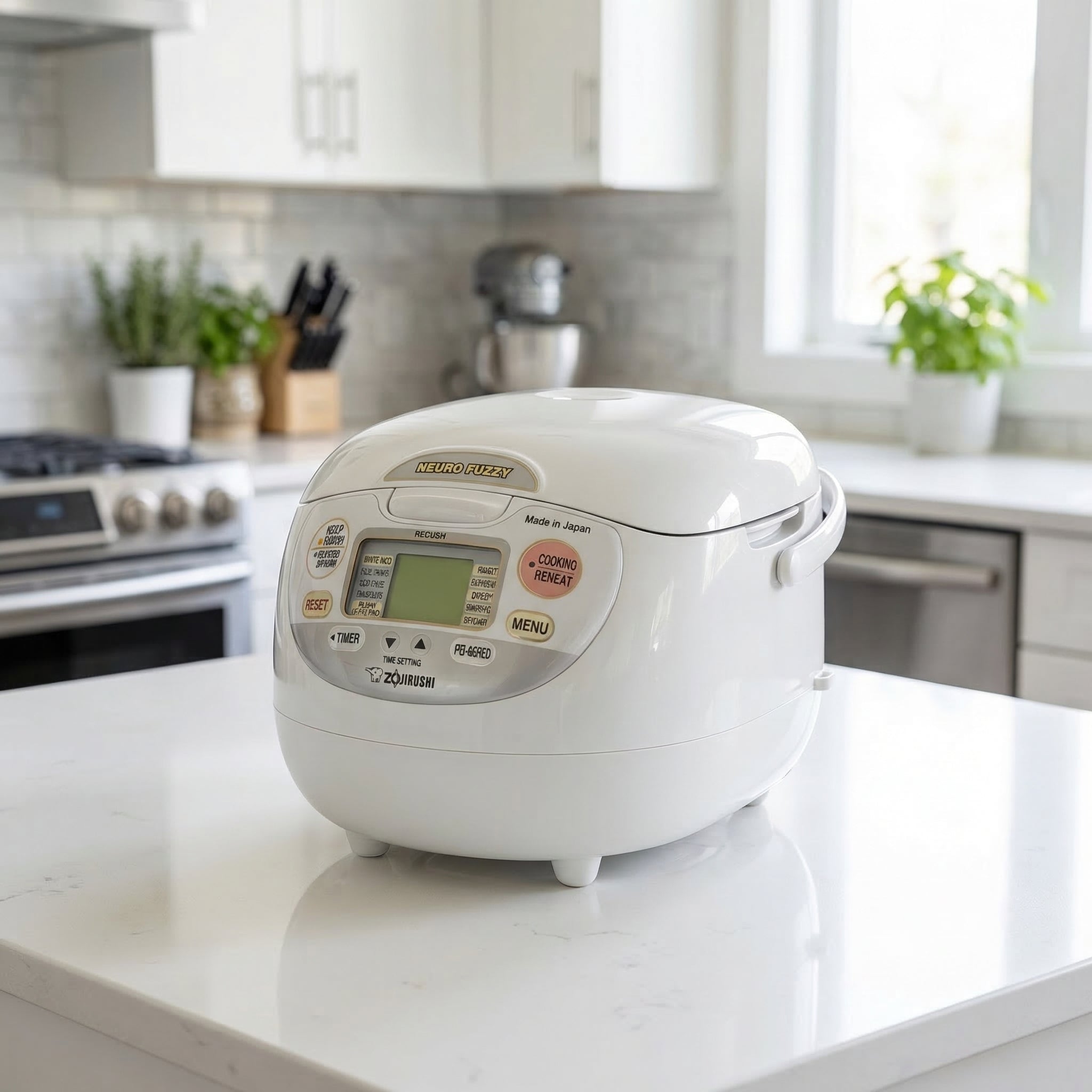 Zojirushi NS-ZAQ10/18 - Micom Fuzzy Logic Rice Cooker & Warmer – Premium White (1.0L / 1.8L) | Japanese Smart Rice Cooker