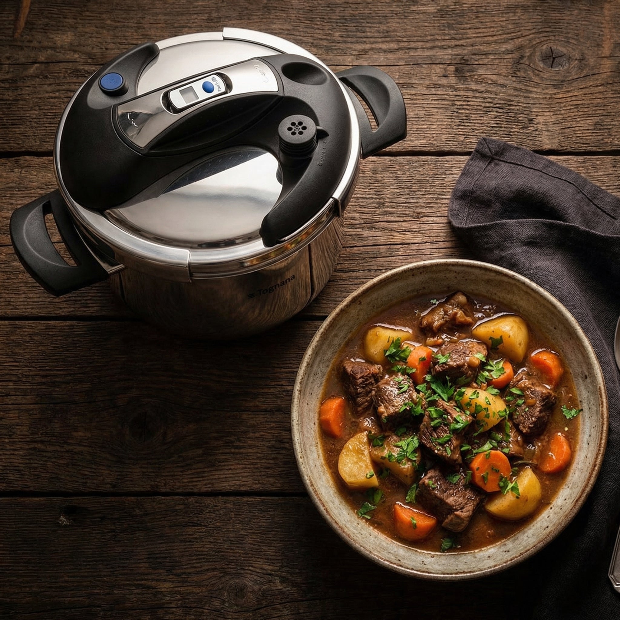 pressure cooker stew meal
