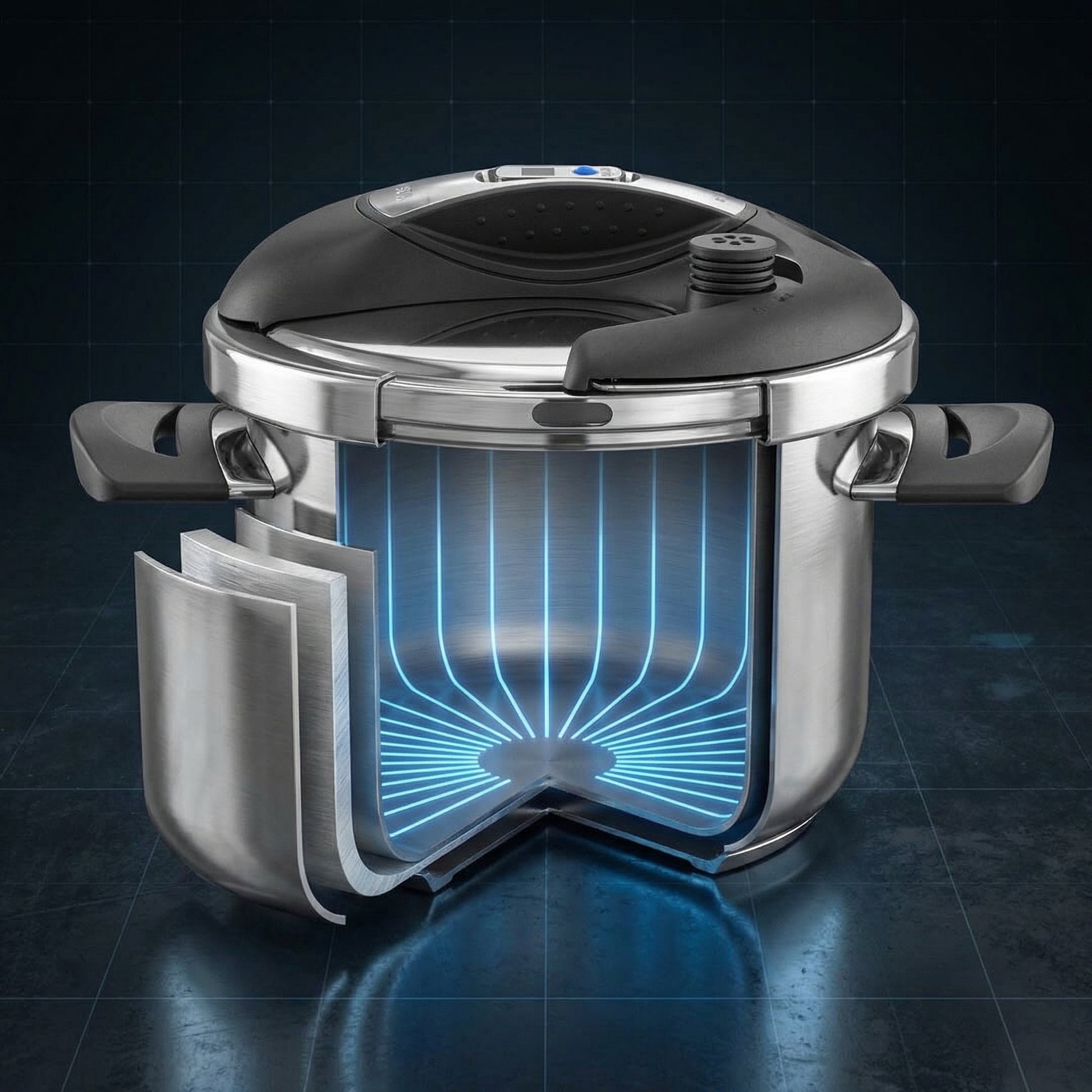 Pressure cooker induction heating 
