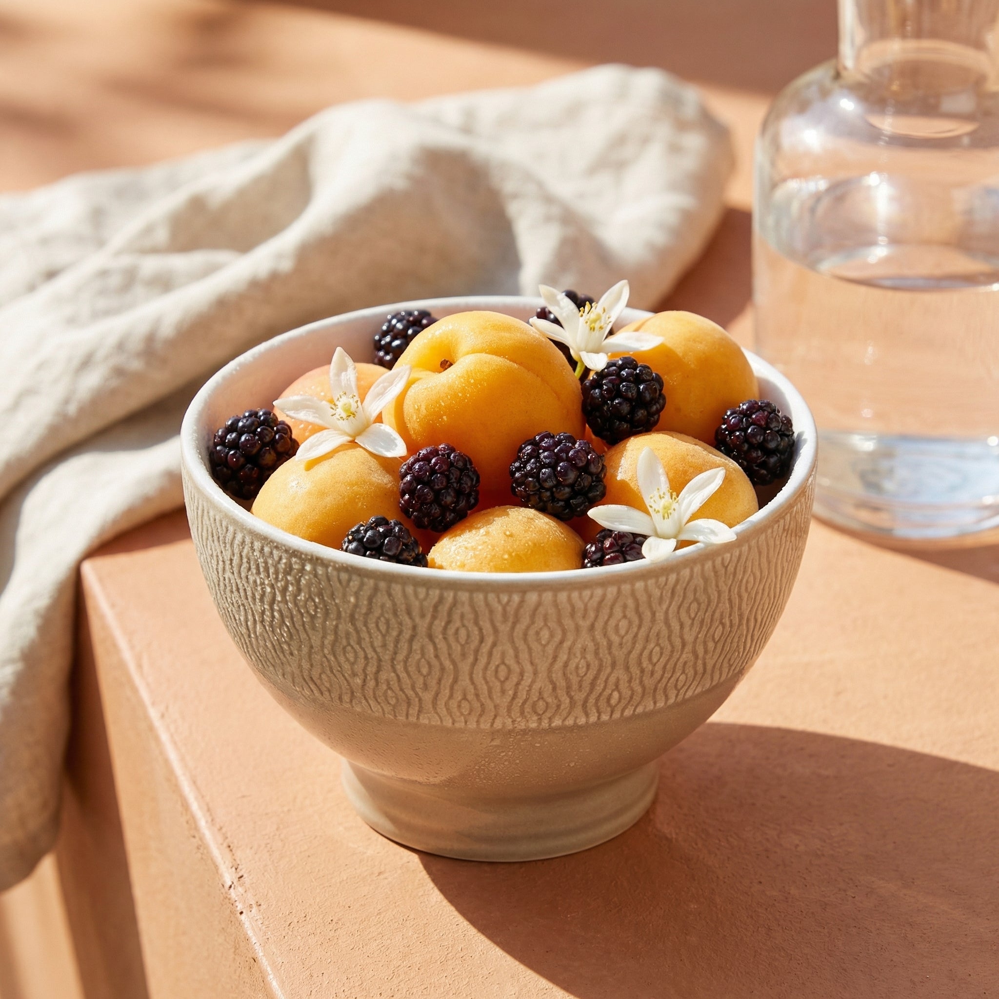 Tognana Footed Ceramic Bowl – 13cm | Artisanal Stoneware in Pastel Pink, Sand-Beige, & Deep Coffee