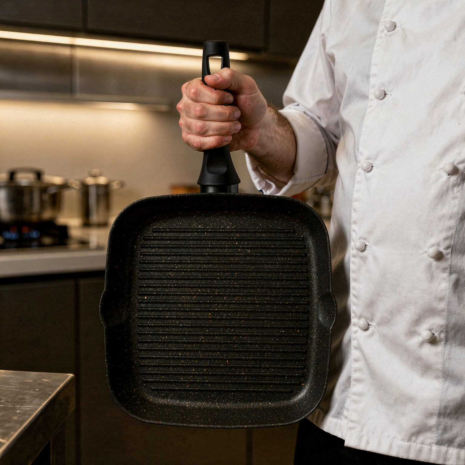 Rossetti.Black And Gold  - 28X28Cm Grill Pan # 1558