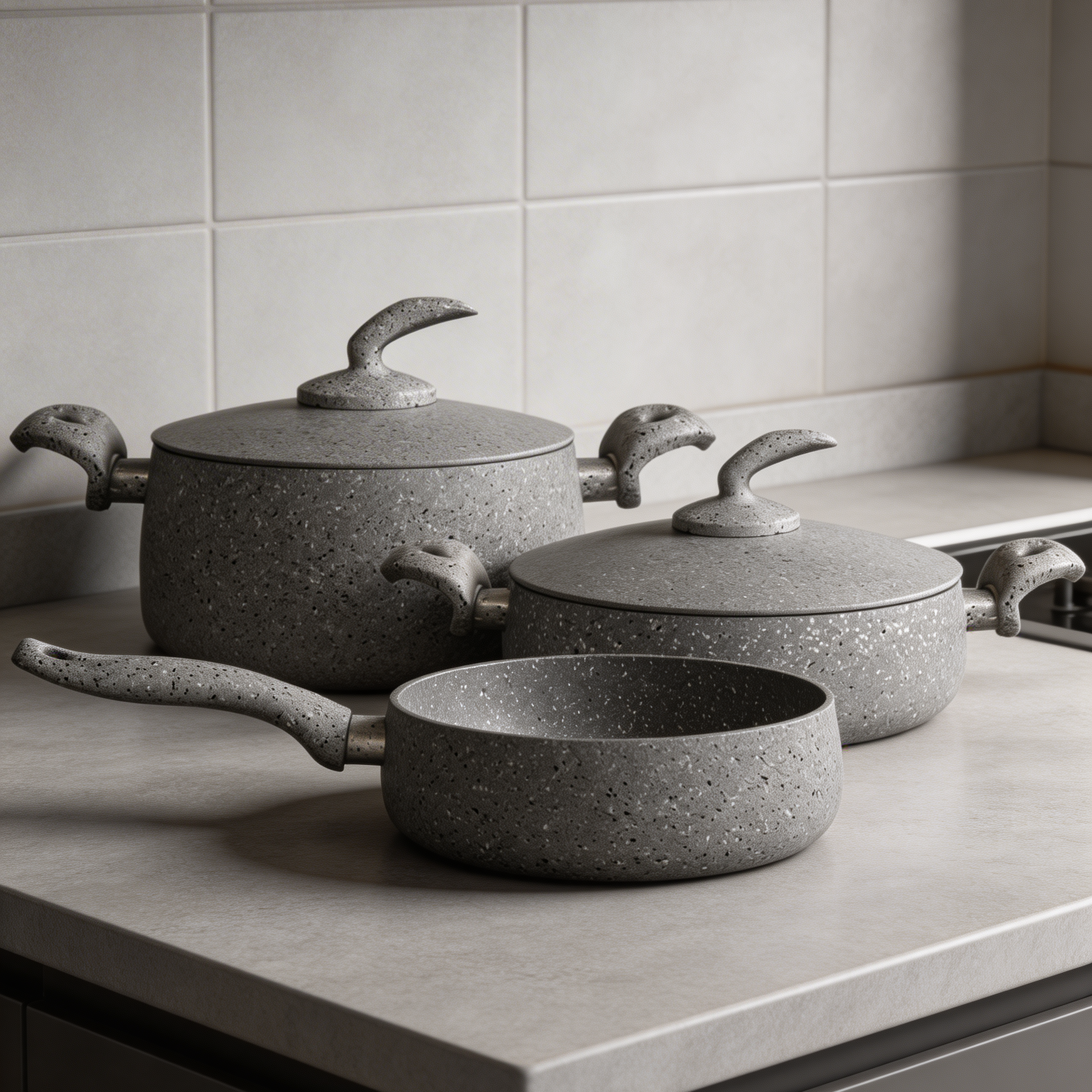 Rossetti Elementi Natura 5PC Limited Edition Cookware Set- 24Cm Deep Frypan, 28cm Casserole, 24cm Casserole