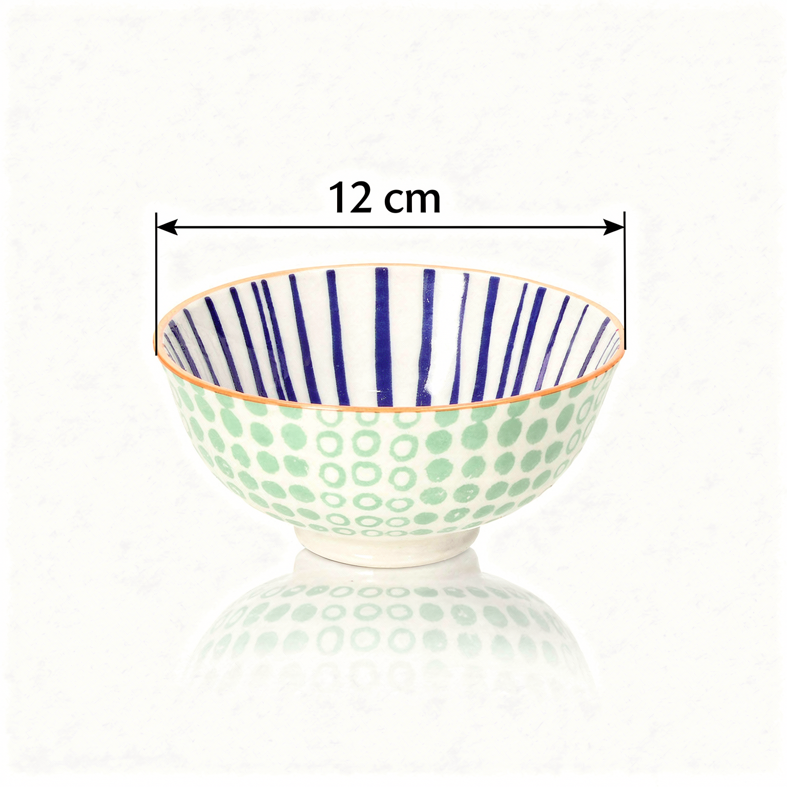 Tognana Barcellona Porcelain Bowl 12cm  - Assorted | Vibrant Mediterranean Tableware