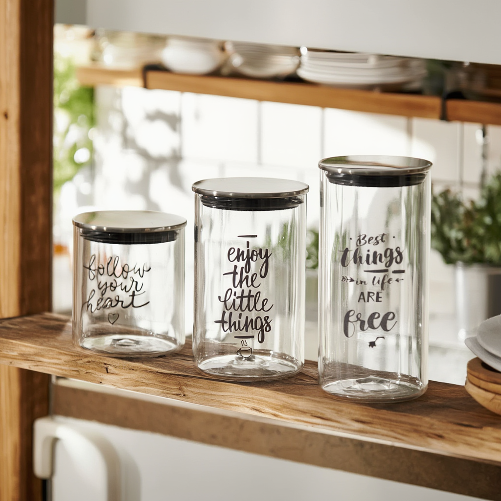 Tognana Dolce Casa Industrial Glass Jar – Airtight Food Storage Container (Small / Medium / Large)