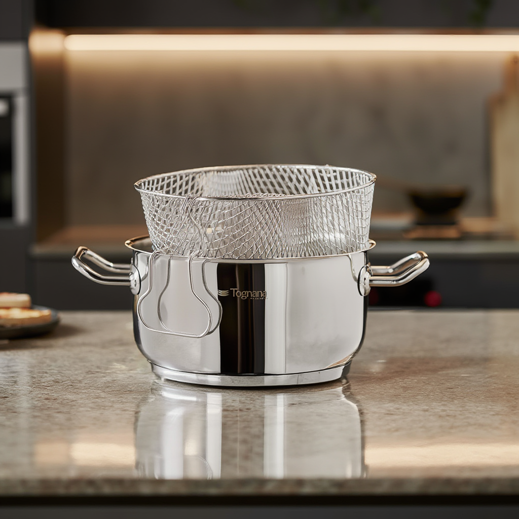 Tognana Vanitosa 22cm Deep Fryer with Basket - Induction Ready