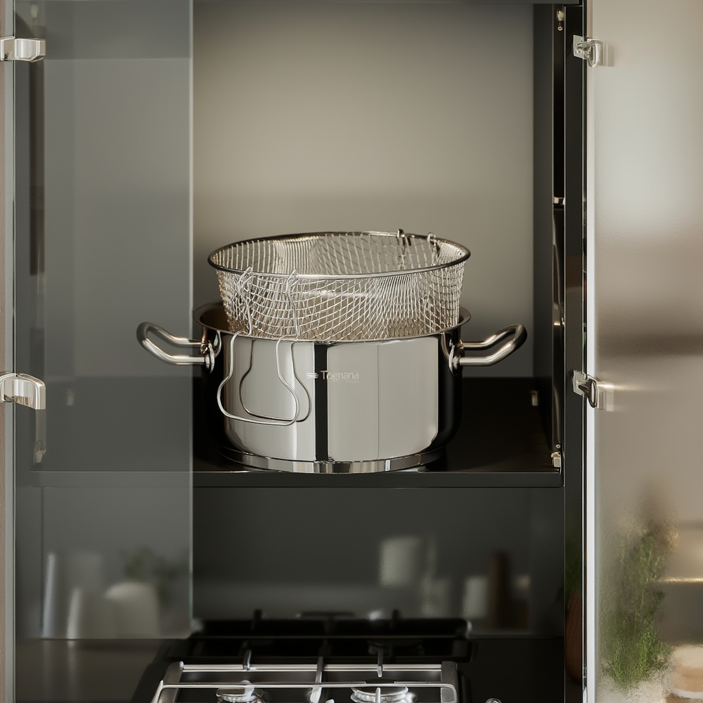 Tognana Vanitosa 22cm Deep Fryer with Basket - Induction Ready