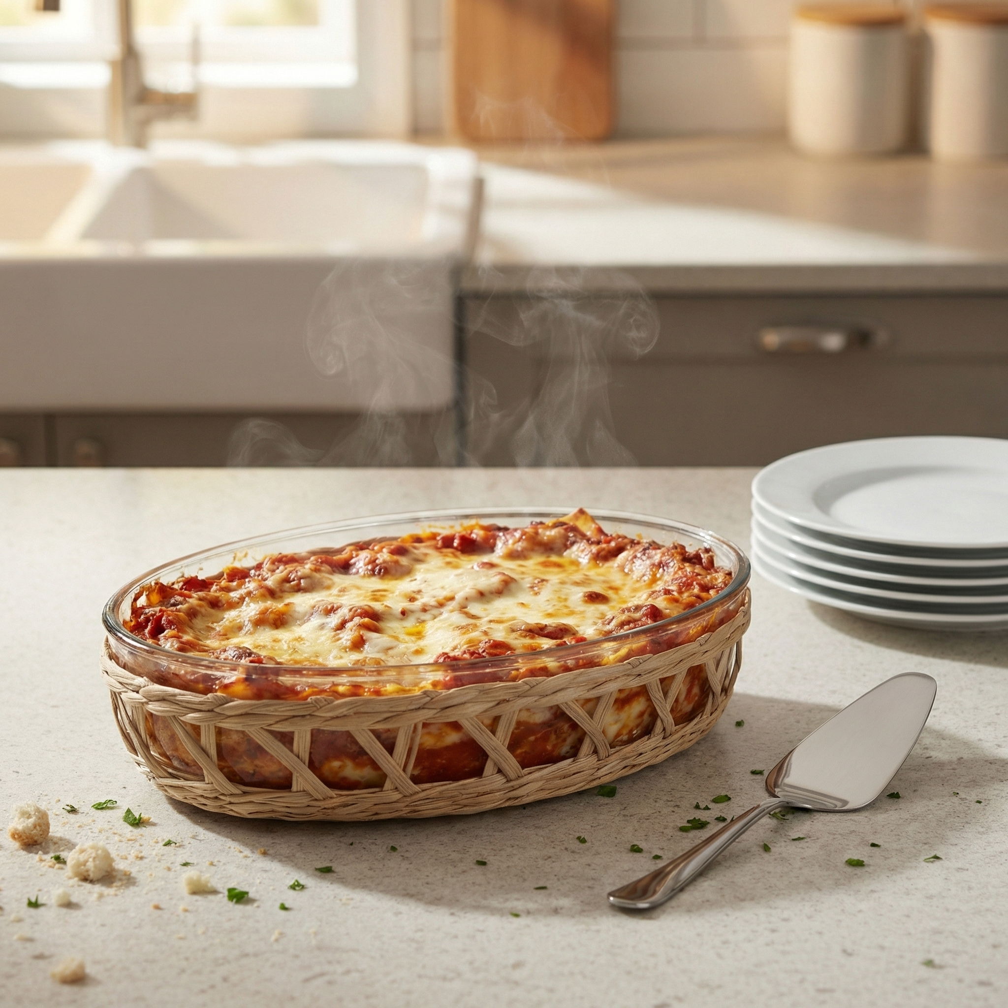 Oval Borosilicate Glass Baking Dish - 26x18cm / 21 x 14 cm