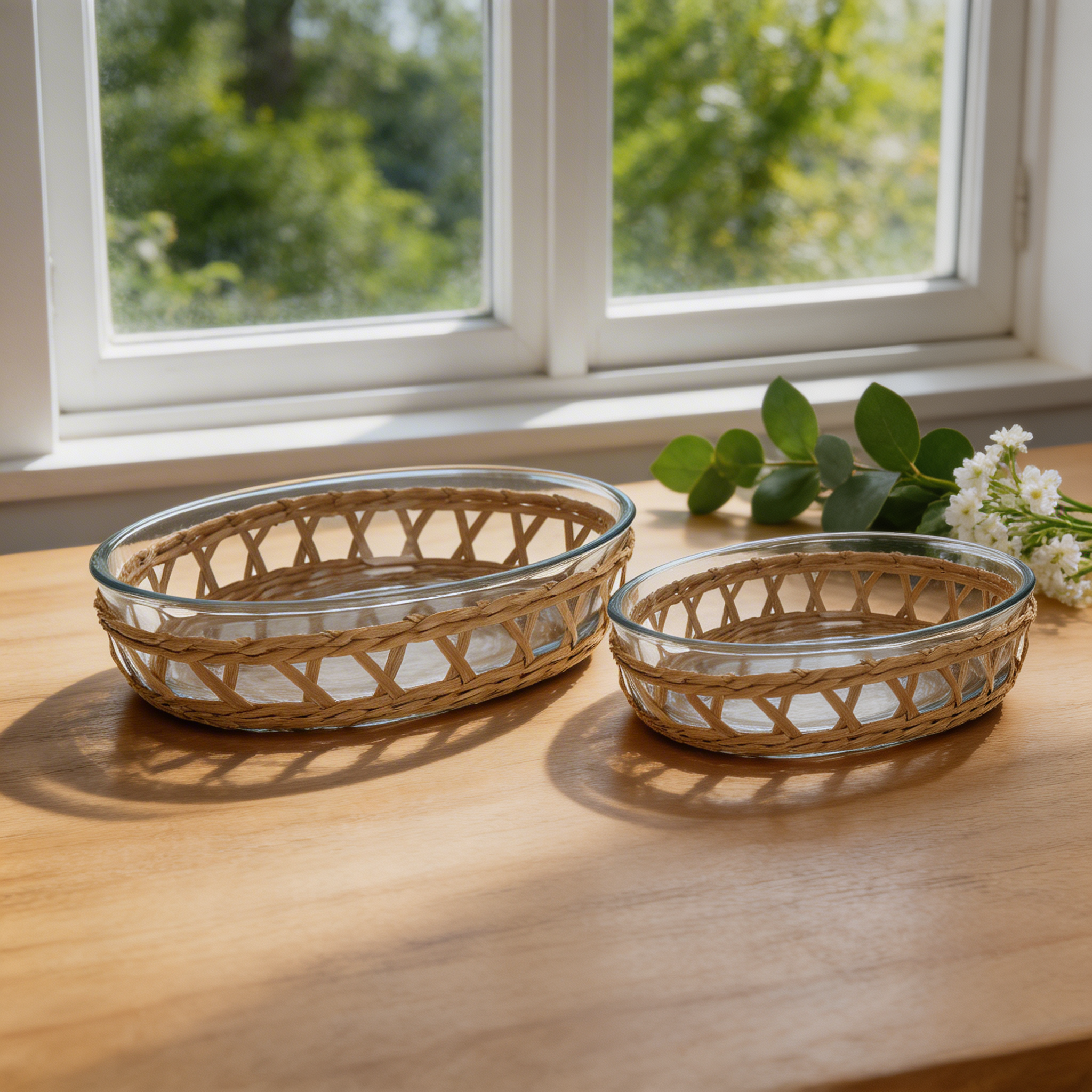 Oval Borosilicate Glass Baking Dish - 26x18cm / 21 x 14 cm