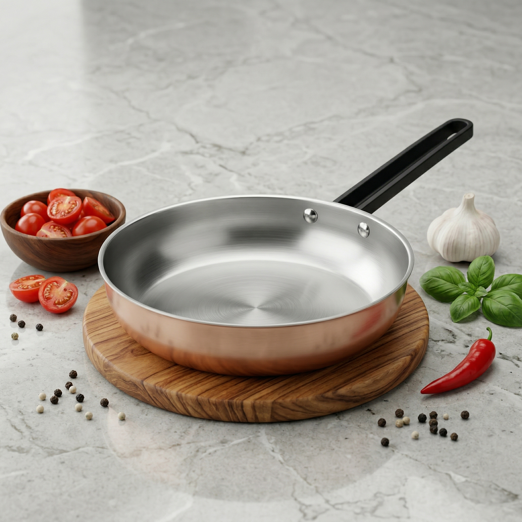 Rossetti - Agostini Rose Gold 20 / 24 cm Frypan