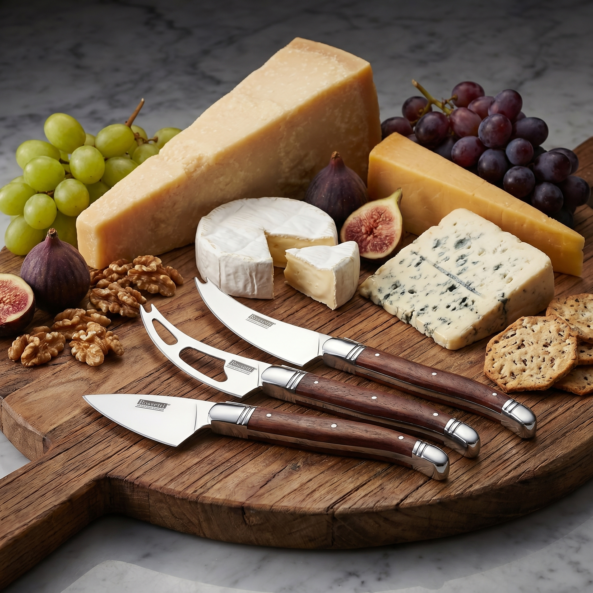 Rossetti 3PC Cacio Luxury Cheese Knife Set