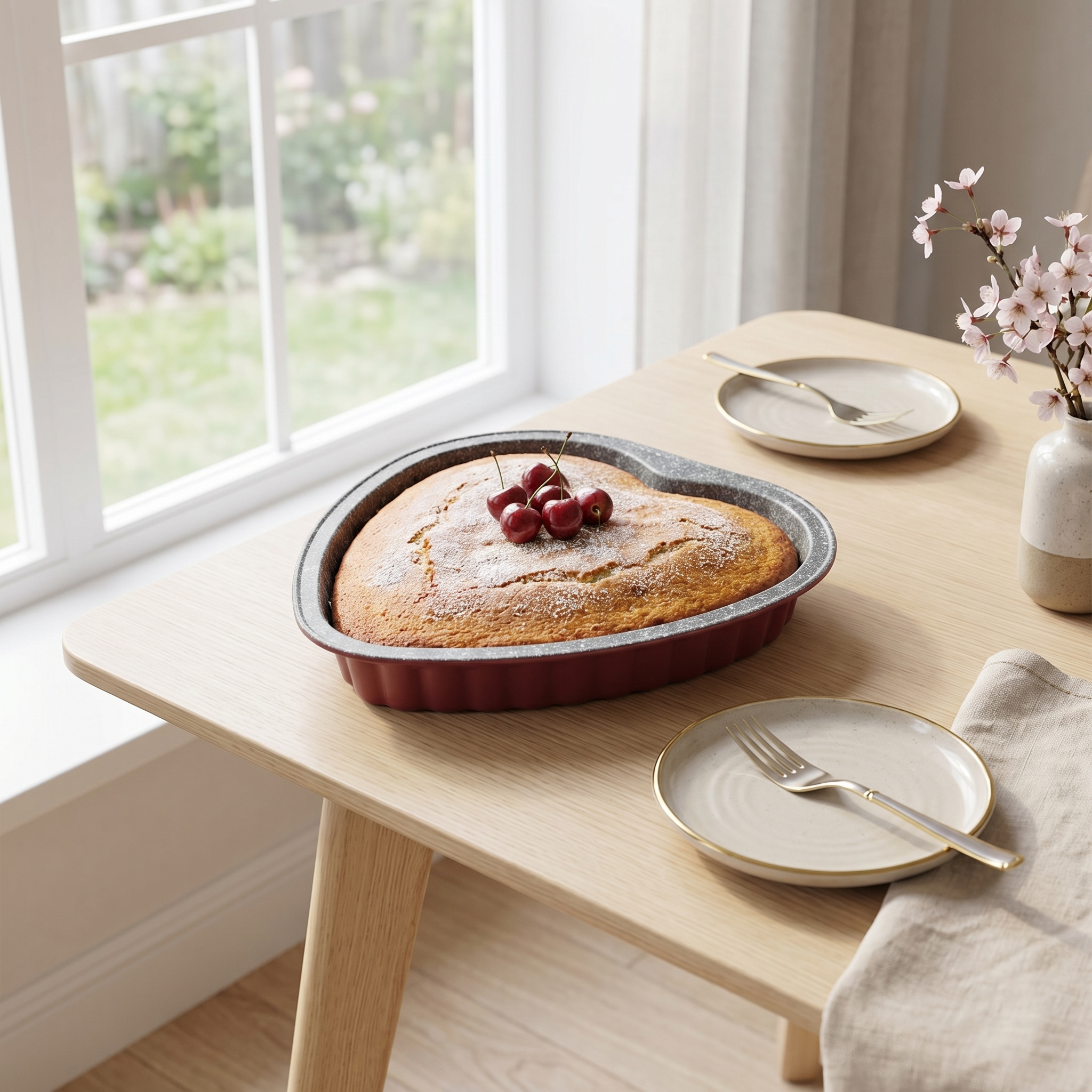 Tognana Heart Shaped Cake Mould | 24x24cm Sweet Cherry Pan