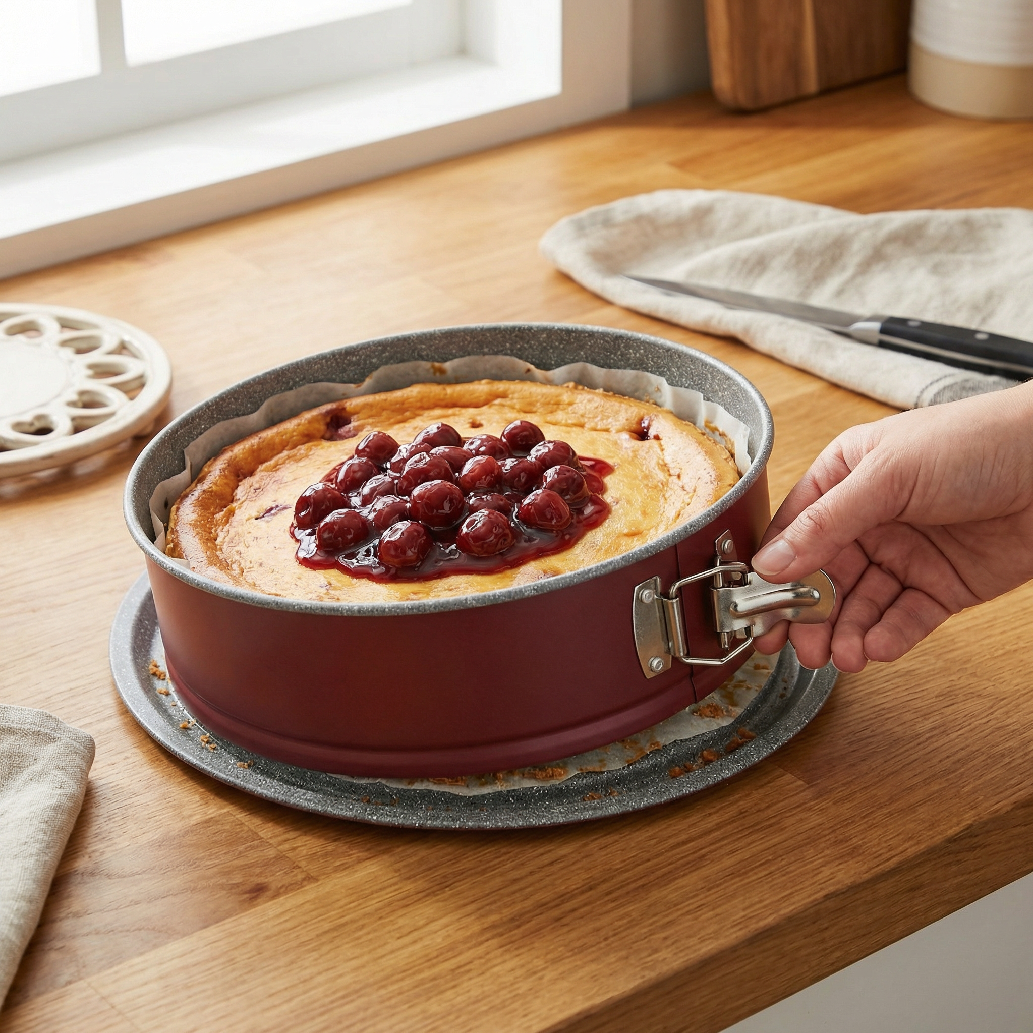 Tognana Sweet Cherry Springform Pan | 26cm Non-Stick Cake Tin