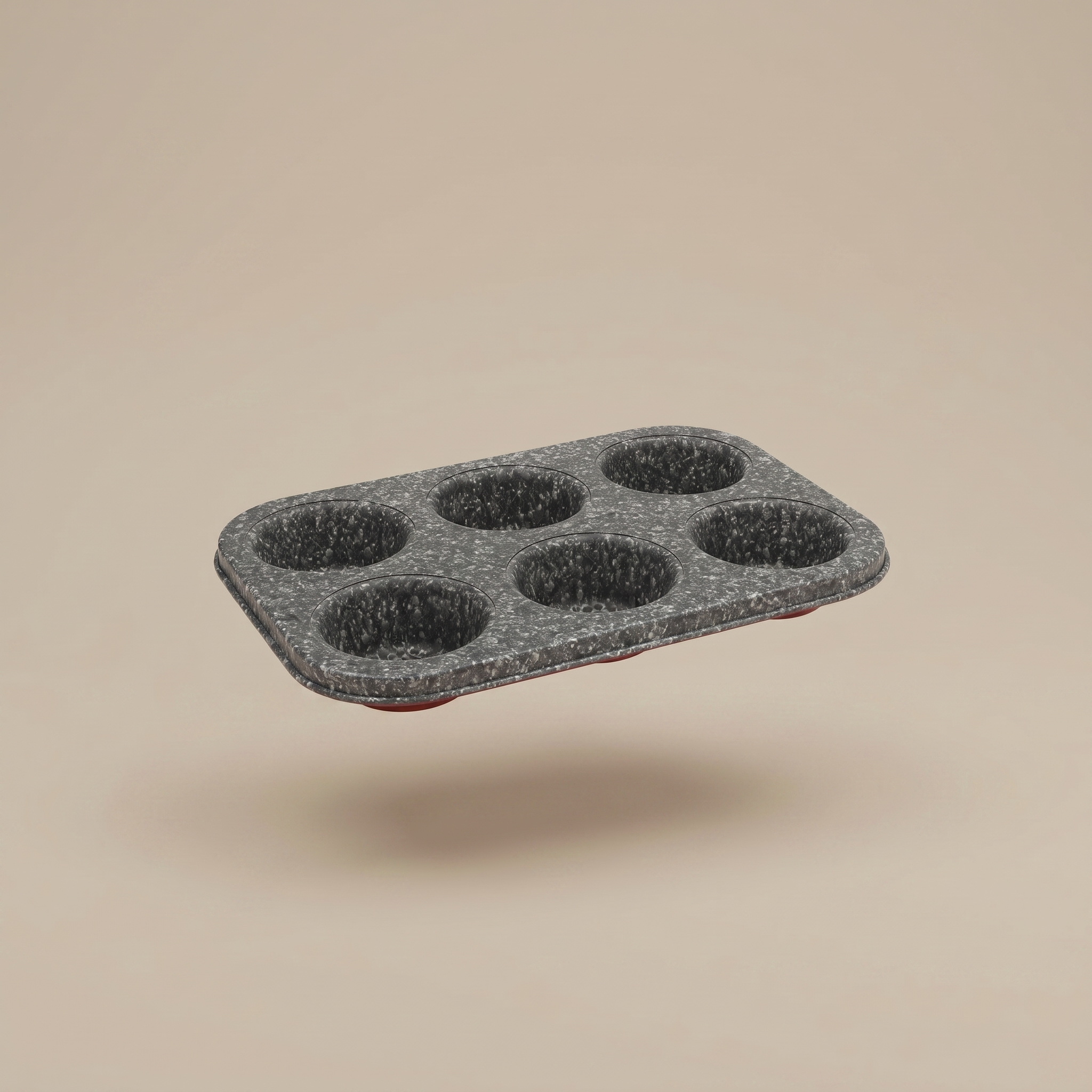 Tognana Non-Stick Carbon Steel 6-Cup Muffin Tray – Sweet Cherry Bakeware, Durable & Easy to Clean, PFOA-Free, Food Grade