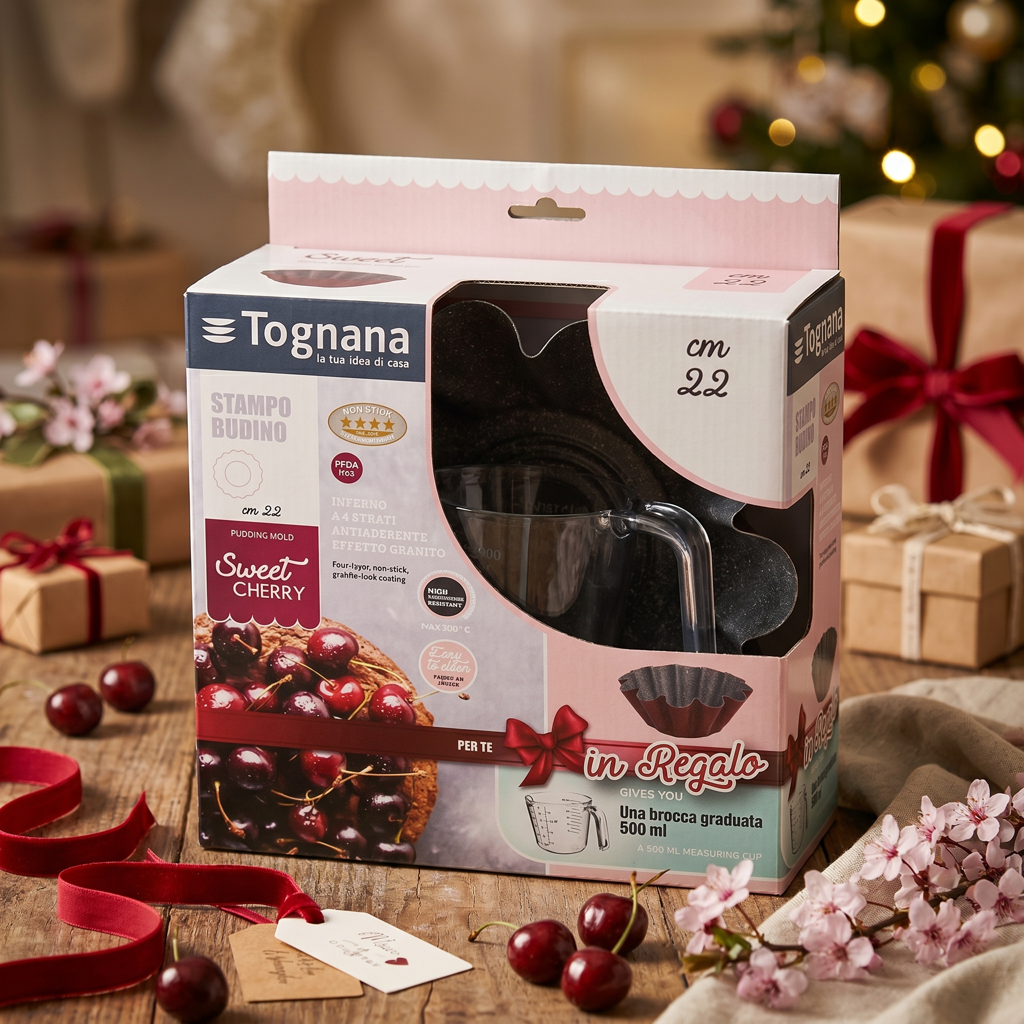 Tognana Pudding Set | 22cm Fluted Mould & 500ml Jug